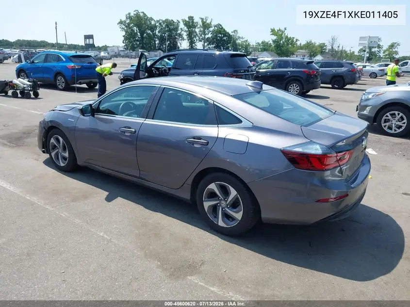 2019 Honda Insight Lx VIN: 19XZE4F1XKE011405 Lot: 45600620