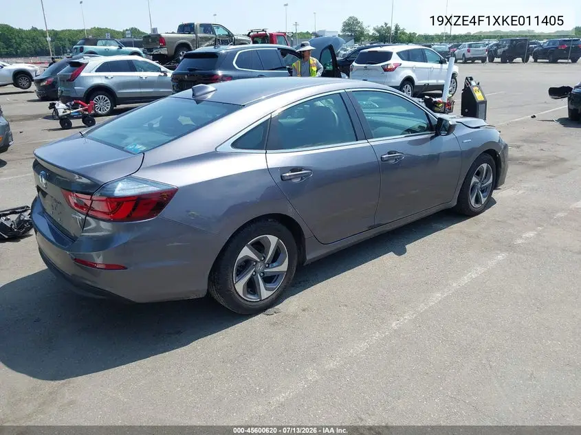 2019 Honda Insight Lx VIN: 19XZE4F1XKE011405 Lot: 45600620