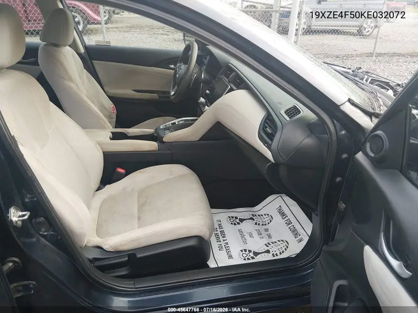 2019 Honda Insight Ex VIN: 19XZE4F50KE032072 Lot: 45647766