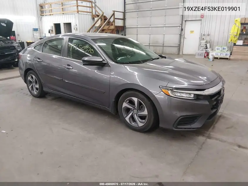 2019 Honda Insight Ex VIN: 19XZE4F53KE019901 Lot: 45650570