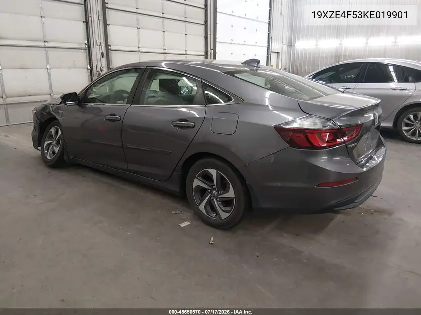 2019 Honda Insight Ex VIN: 19XZE4F53KE019901 Lot: 45650570