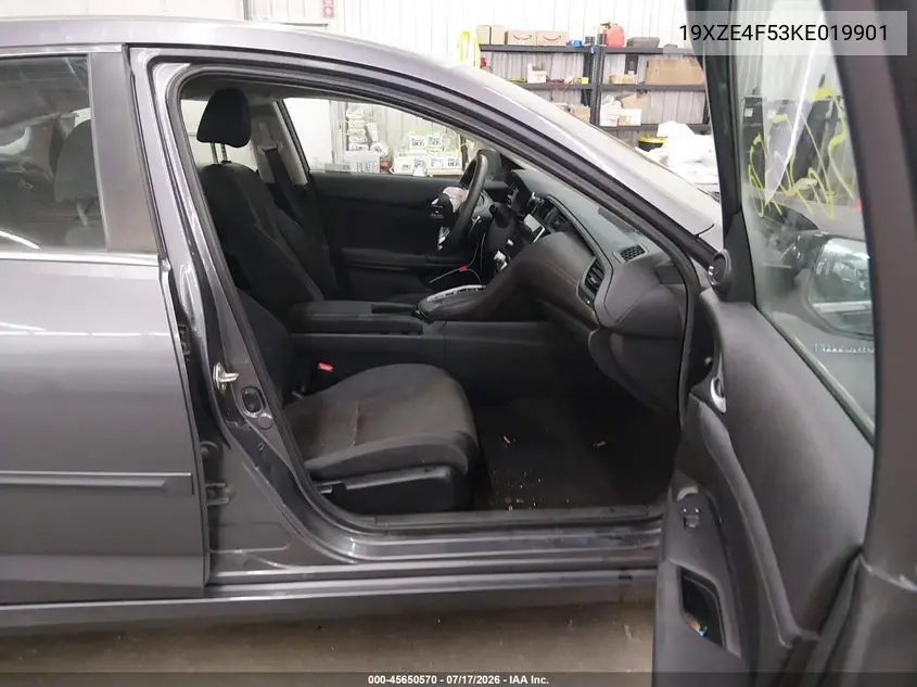 2019 Honda Insight Ex VIN: 19XZE4F53KE019901 Lot: 45650570