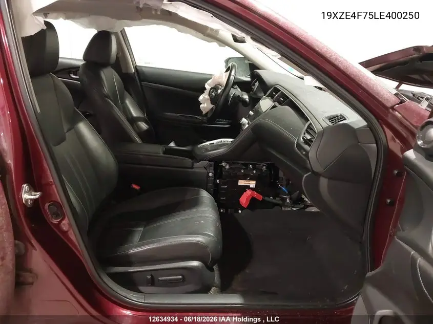 2020 Honda Insight Touring VIN: 19XZE4F75LE400250 Lot: 12634934