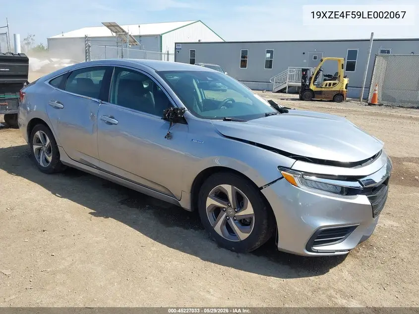 2020 Honda Insight Ex VIN: 19XZE4F59LE002067 Lot: 45227033