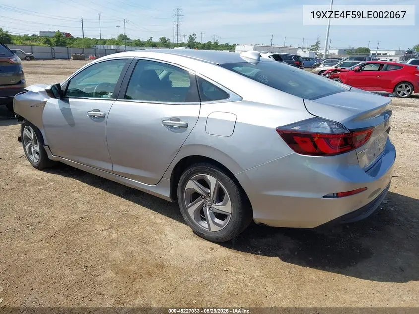 2020 Honda Insight Ex VIN: 19XZE4F59LE002067 Lot: 45227033