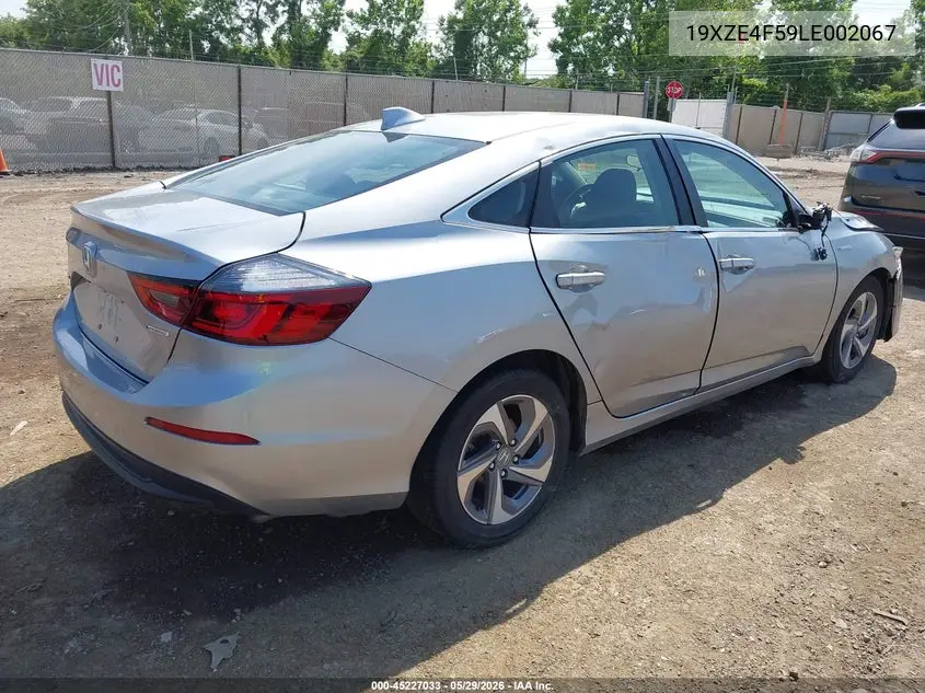 2020 Honda Insight Ex VIN: 19XZE4F59LE002067 Lot: 45227033