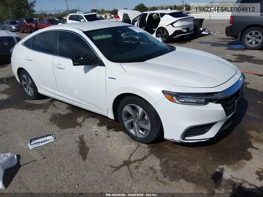 2020 Honda Insight Ex VIN: 19XZE4F54LE004812 Lot: 45286380