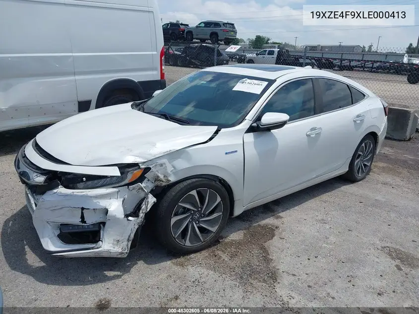 2020 Honda Insight Touring VIN: 19XZE4F9XLE000413 Lot: 45302605