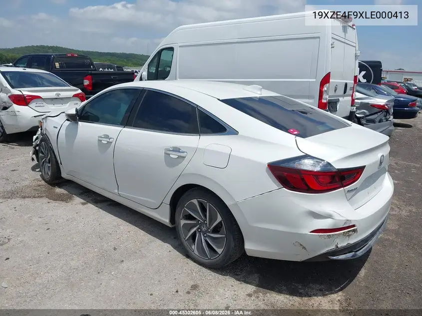 2020 Honda Insight Touring VIN: 19XZE4F9XLE000413 Lot: 45302605