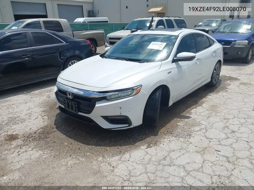 2020 Honda Insight Touring VIN: 19XZE4F92LE008070 Lot: 45331292