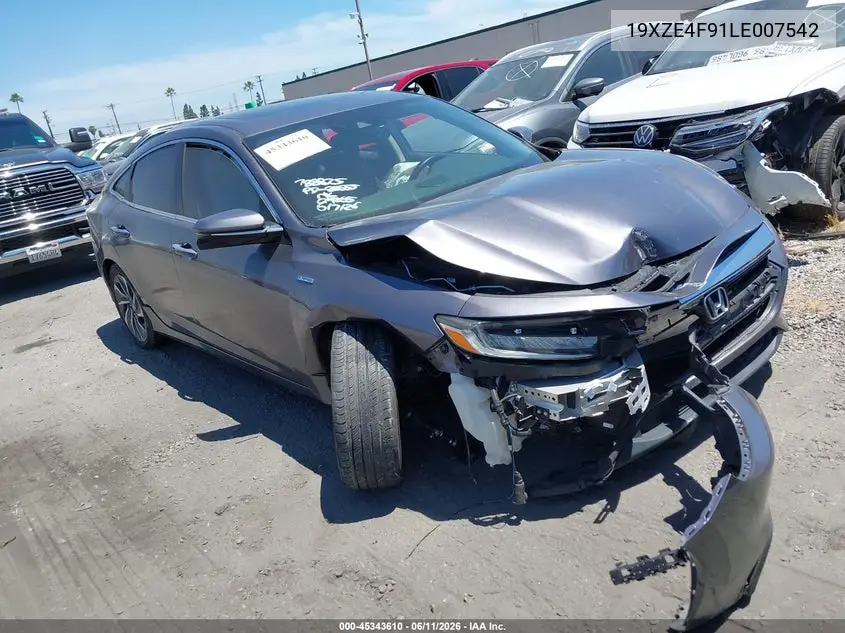 2020 Honda Insight Touring VIN: 19XZE4F91LE007542 Lot: 45343610
