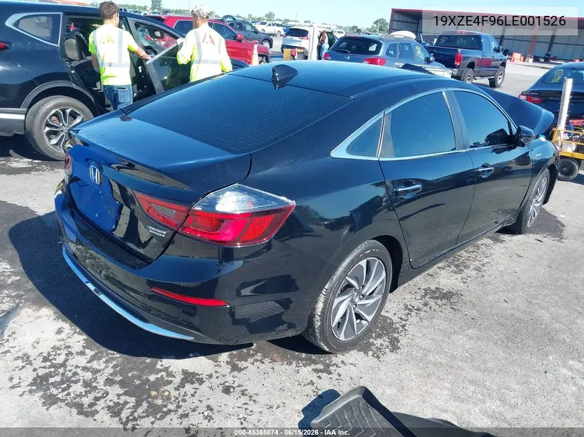 2020 Honda Insight Touring VIN: 19XZE4F96LE001526 Lot: 45365874