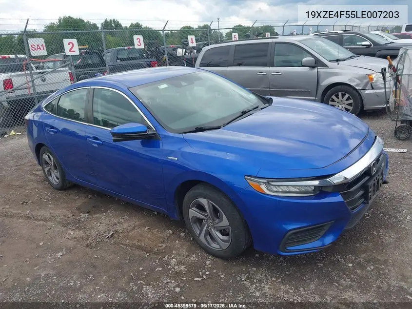 2020 Honda Insight Ex VIN: 19XZE4F55LE007203 Lot: 45399579