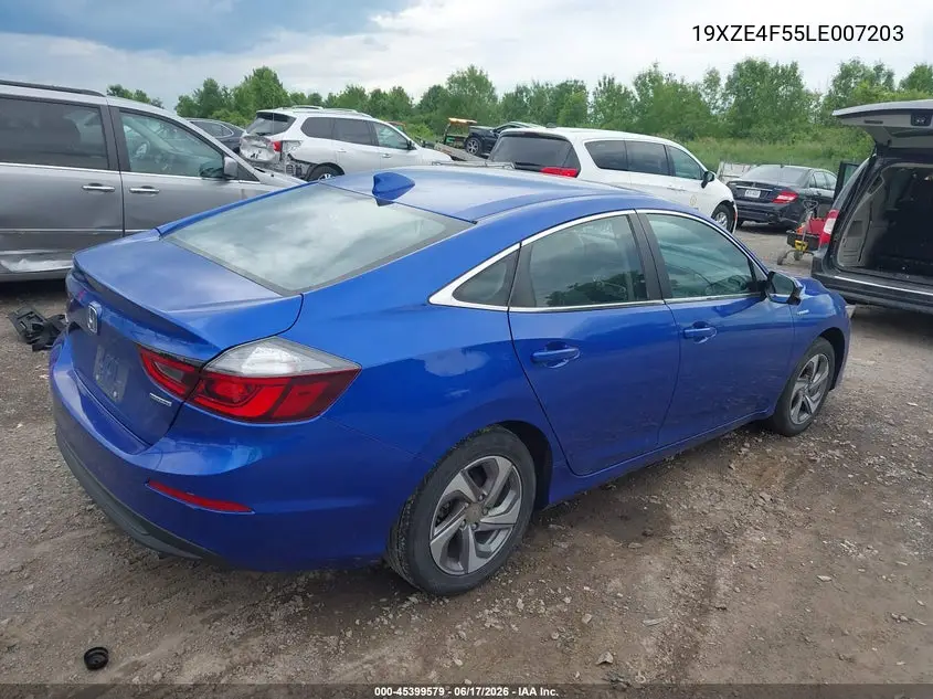2020 Honda Insight Ex VIN: 19XZE4F55LE007203 Lot: 45399579