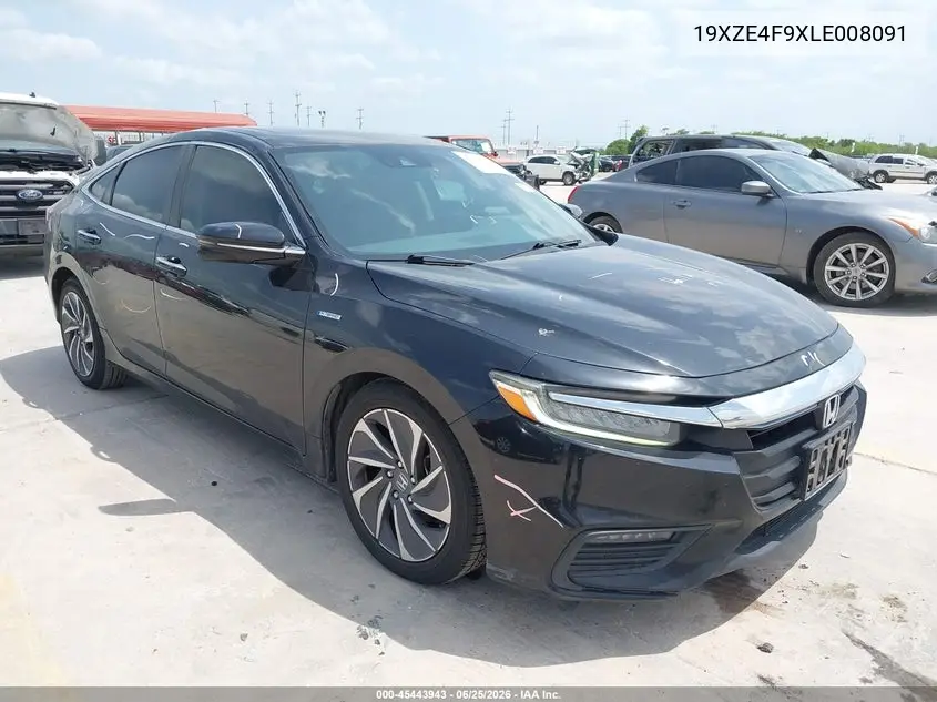 2020 Honda Insight Touring VIN: 19XZE4F9XLE008091 Lot: 45443943