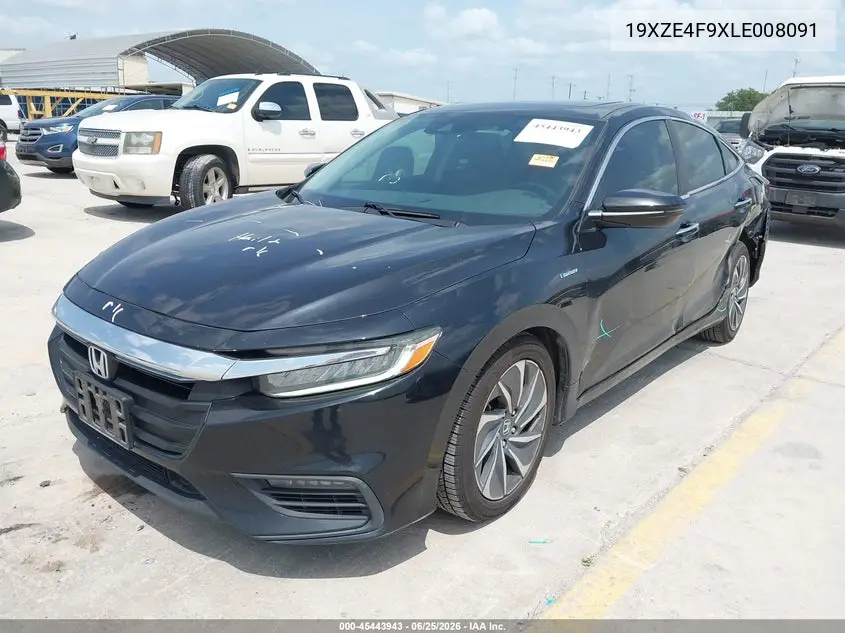 2020 Honda Insight Touring VIN: 19XZE4F9XLE008091 Lot: 45443943