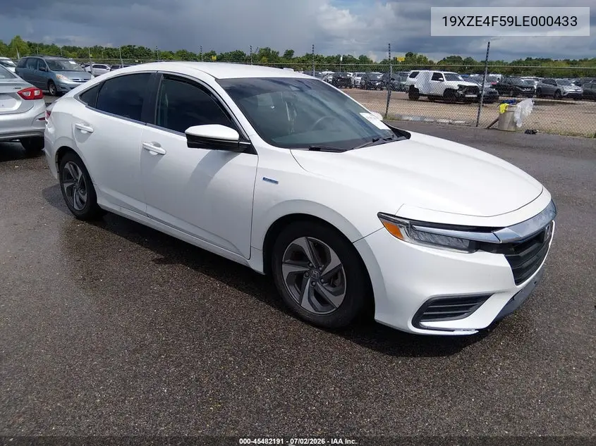 2020 Honda Insight Ex VIN: 19XZE4F59LE000433 Lot: 45482191