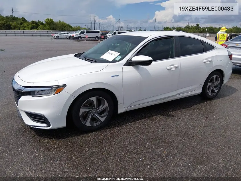 2020 Honda Insight Ex VIN: 19XZE4F59LE000433 Lot: 45482191