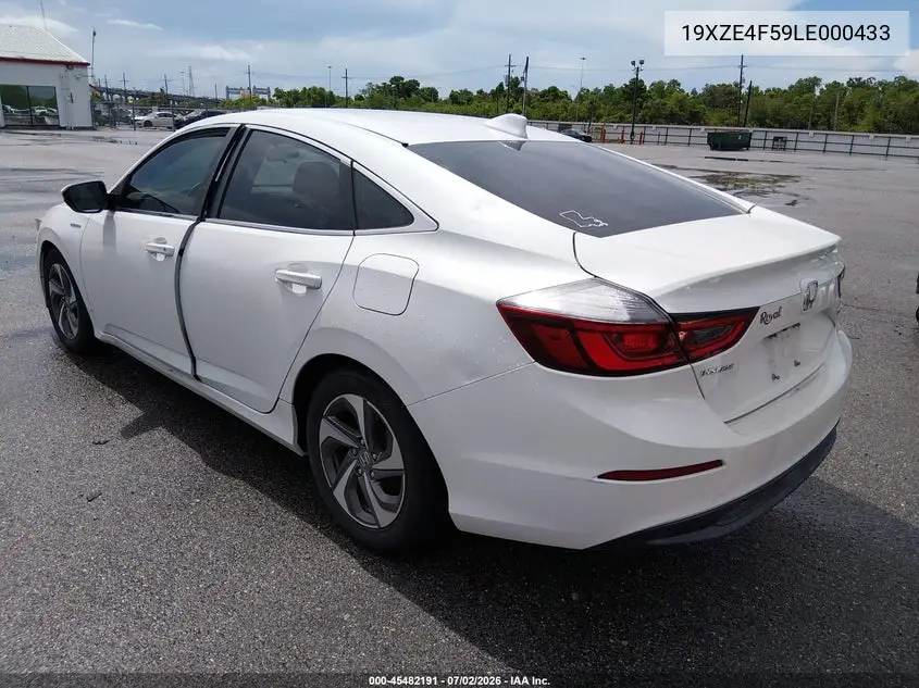 2020 Honda Insight Ex VIN: 19XZE4F59LE000433 Lot: 45482191