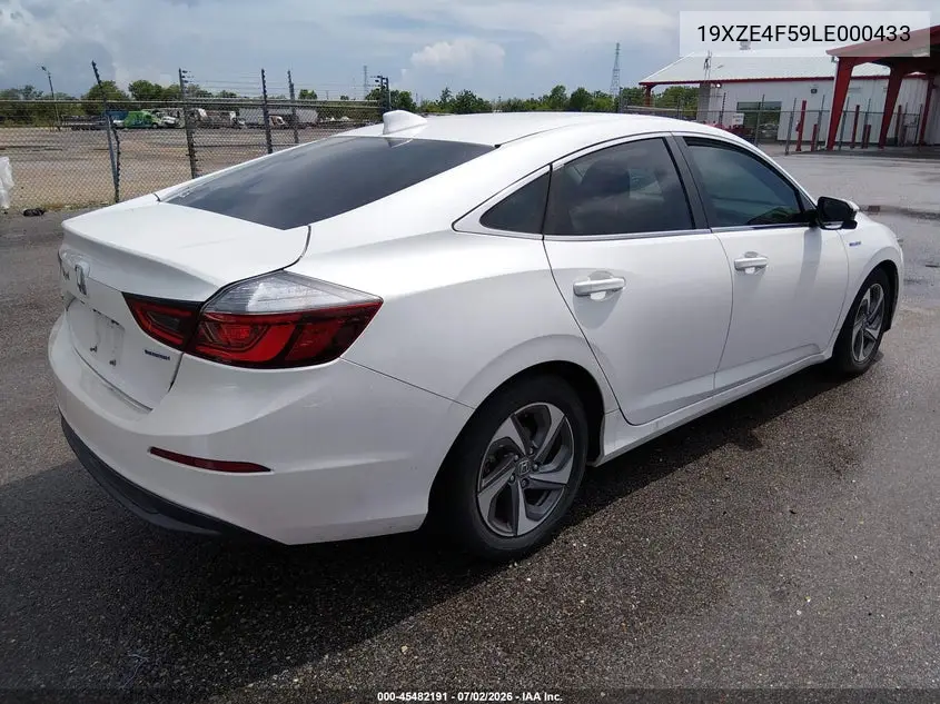 2020 Honda Insight Ex VIN: 19XZE4F59LE000433 Lot: 45482191