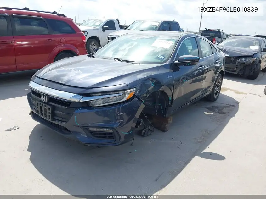 2020 Honda Insight Touring VIN: 19XZE4F96LE010839 Lot: 45485656