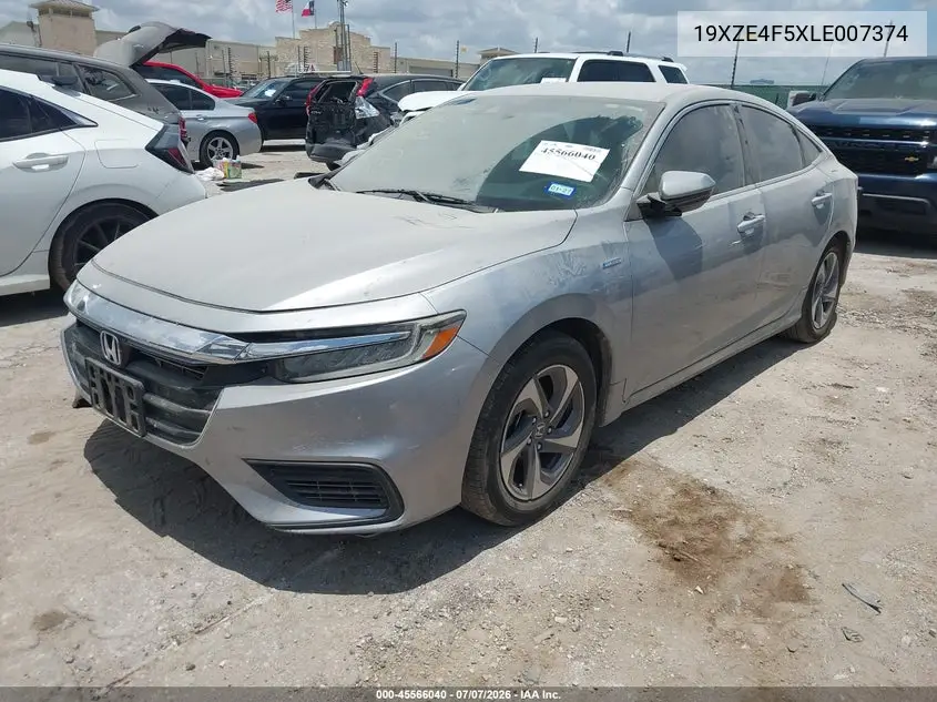 2020 Honda Insight Ex VIN: 19XZE4F5XLE007374 Lot: 45566040