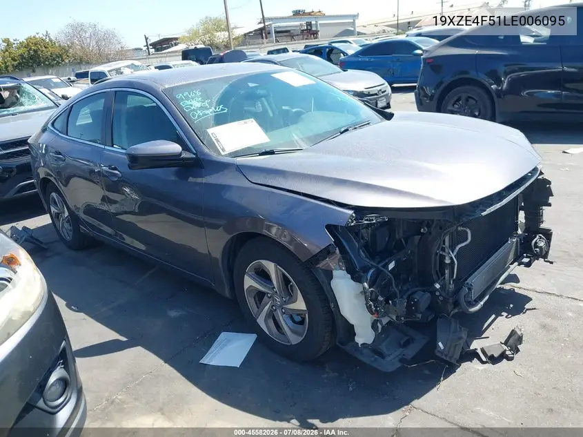 2020 Honda Insight Ex VIN: 19XZE4F51LE006095 Lot: 45582026