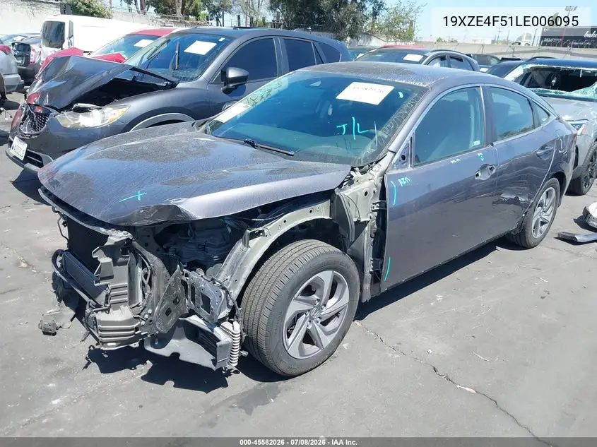 2020 Honda Insight Ex VIN: 19XZE4F51LE006095 Lot: 45582026