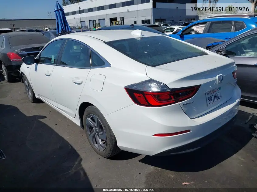 2020 Honda Insight Ex VIN: 19XZE4F59LE013926 Lot: 45608007
