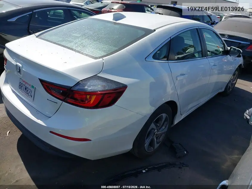 2020 Honda Insight Ex VIN: 19XZE4F59LE013926 Lot: 45608007