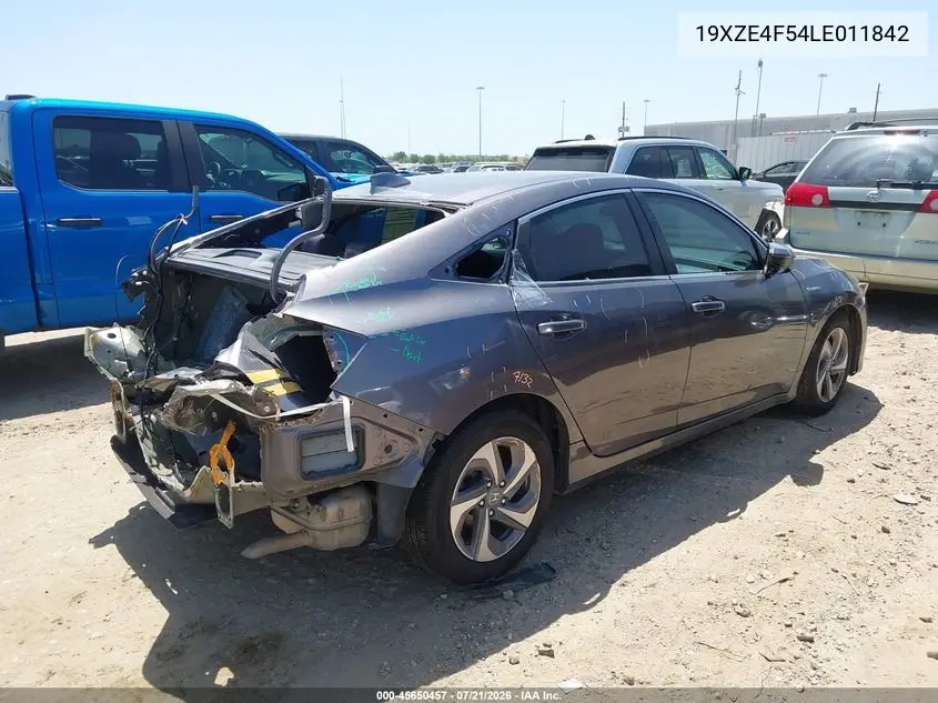 2020 Honda Insight Ex VIN: 19XZE4F54LE011842 Lot: 45650457