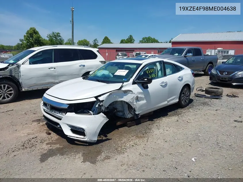 2021 Honda Insight Touring VIN: 19XZE4F98ME004638 Lot: 45302087