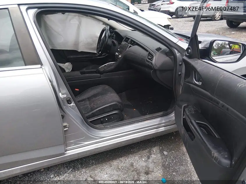 2021 Honda Insight Touring VIN: 19XZE4F96ME007487 Lot: 45390821