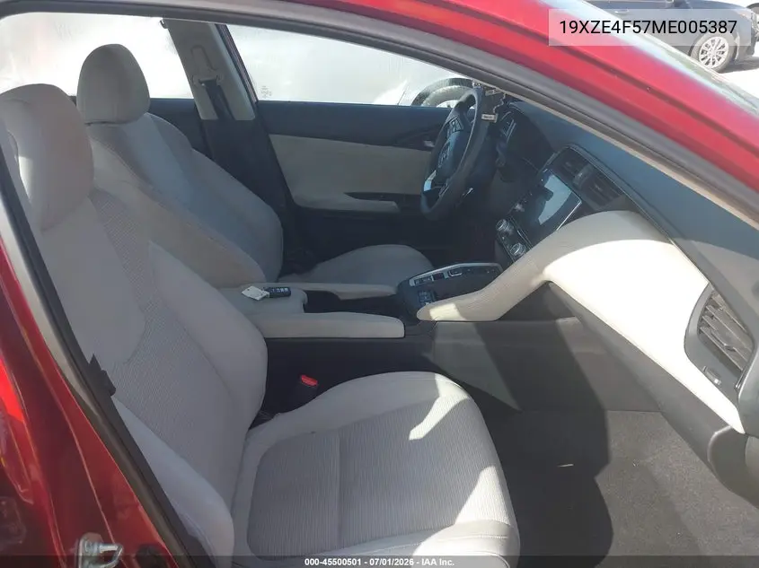 2021 Honda Insight Ex VIN: 19XZE4F57ME005387 Lot: 45500501