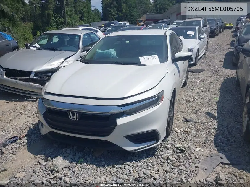 2021 Honda Insight Ex VIN: 19XZE4F56ME005705 Lot: 45544641