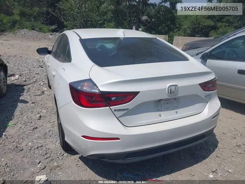 2021 Honda Insight Ex VIN: 19XZE4F56ME005705 Lot: 45544641