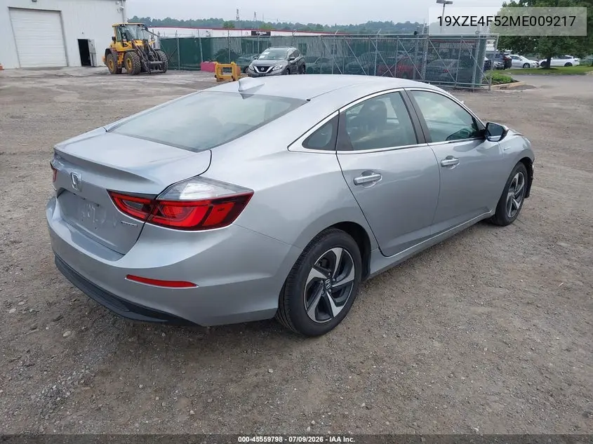 2021 Honda Insight Ex VIN: 19XZE4F52ME009217 Lot: 45559798