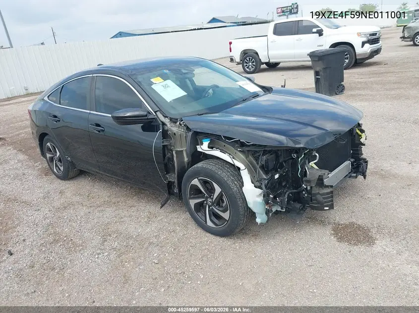 2022 Honda Insight Ex VIN: 19XZE4F59NE011001 Lot: 45259597
