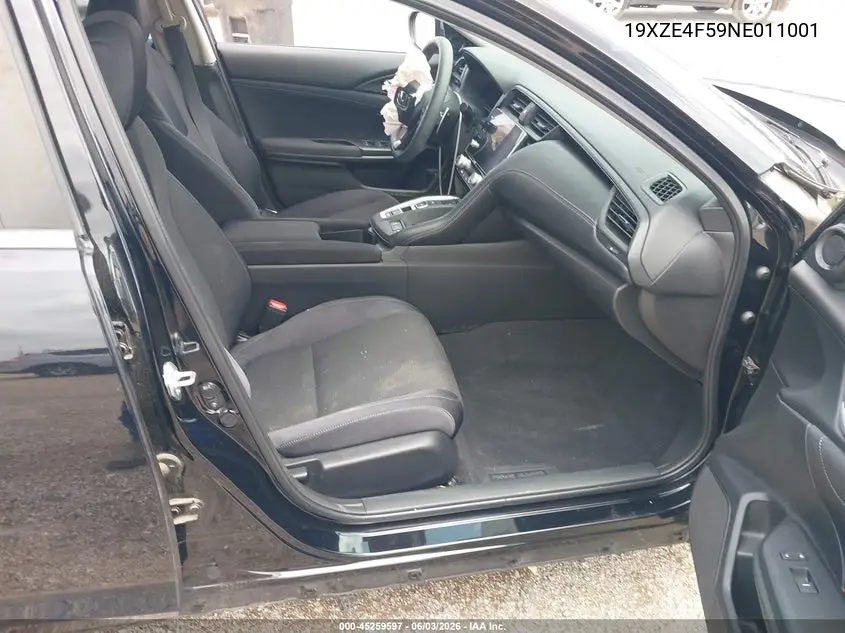 2022 Honda Insight Ex VIN: 19XZE4F59NE011001 Lot: 45259597