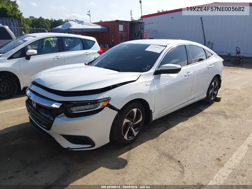 2022 Honda Insight Ex VIN: 19XZE4F57NE005682 Lot: 45298015