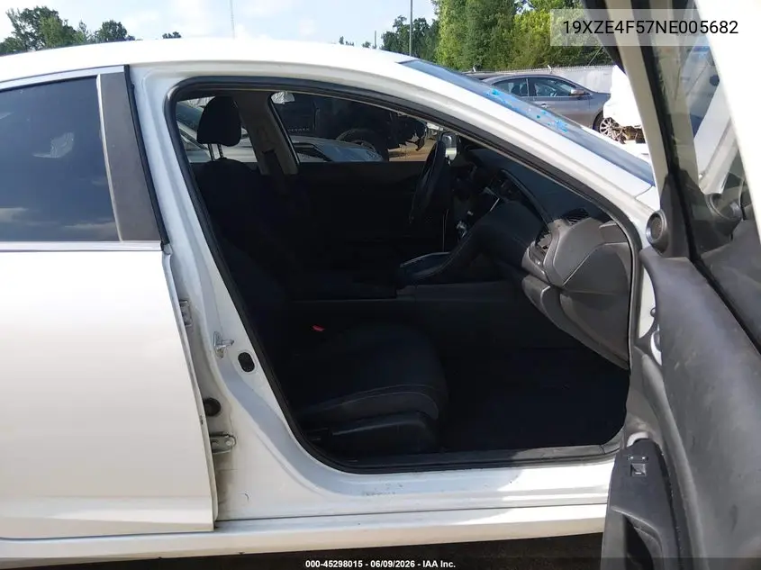 2022 Honda Insight Ex VIN: 19XZE4F57NE005682 Lot: 45298015