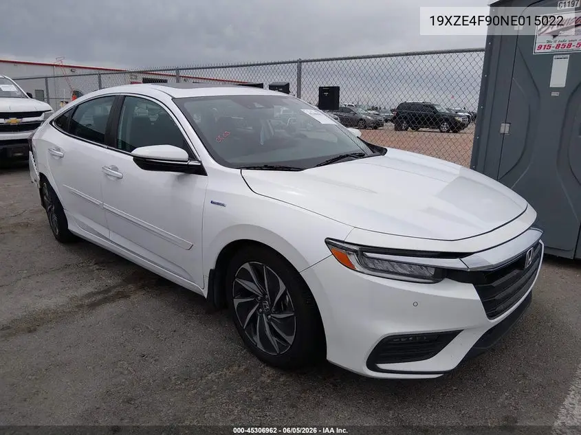 2022 Honda Insight Touring VIN: 19XZE4F90NE015022 Lot: 45306962