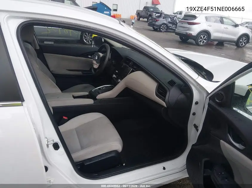 2022 Honda Insight Ex VIN: 19XZE4F51NE006665 Lot: 45348952