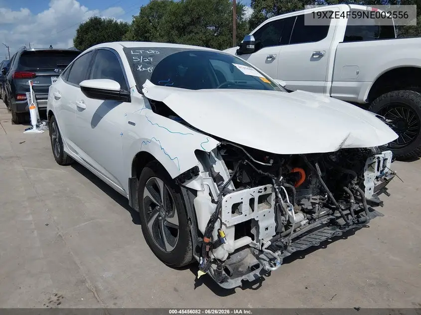 2022 Honda Insight Ex VIN: 19XZE4F59NE002556 Lot: 45456082