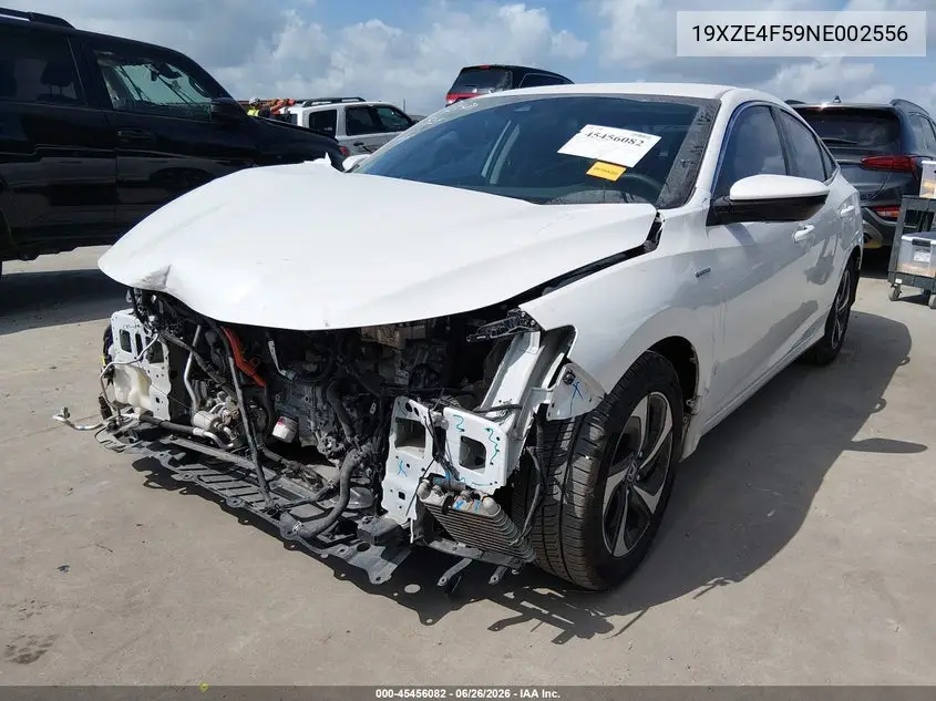 2022 Honda Insight Ex VIN: 19XZE4F59NE002556 Lot: 45456082