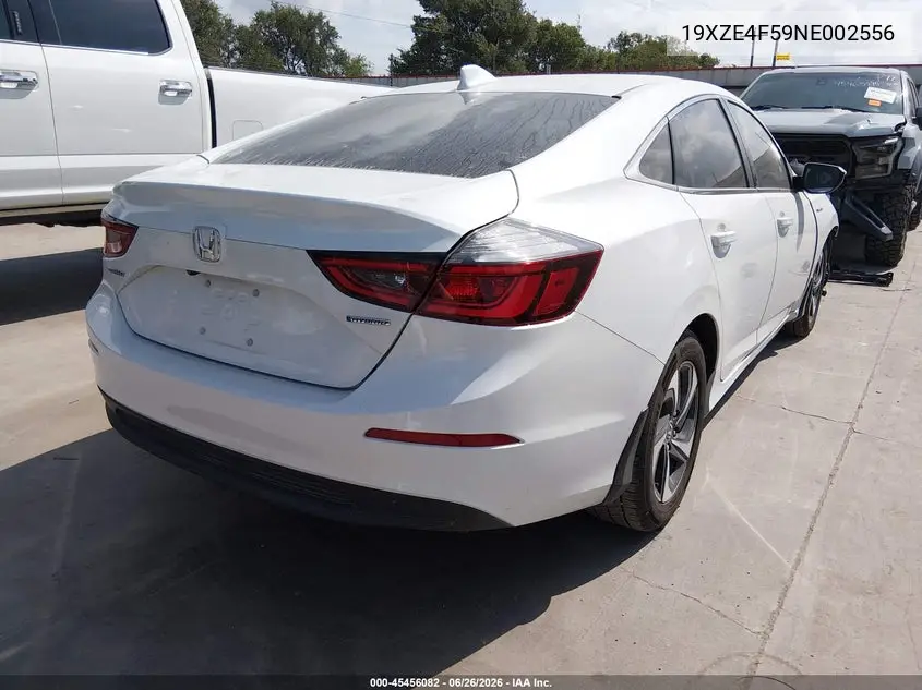 2022 Honda Insight Ex VIN: 19XZE4F59NE002556 Lot: 45456082