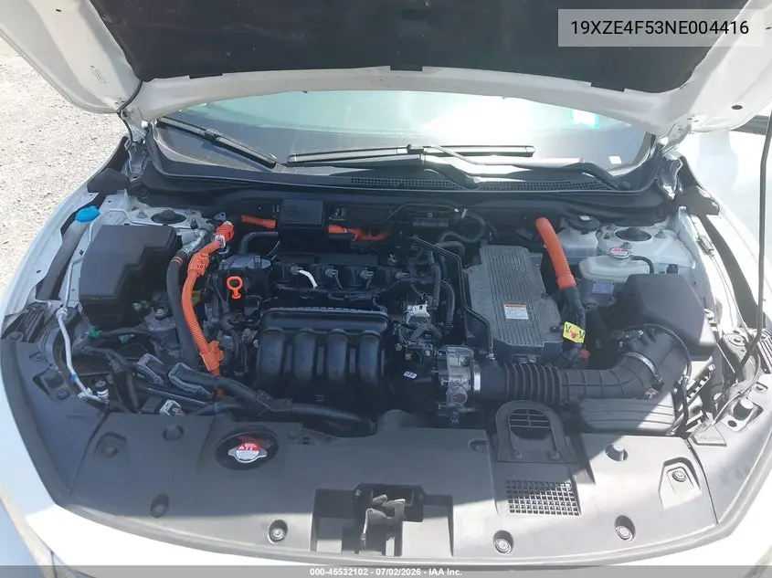 2022 Honda Insight Ex VIN: 19XZE4F53NE004416 Lot: 45532102