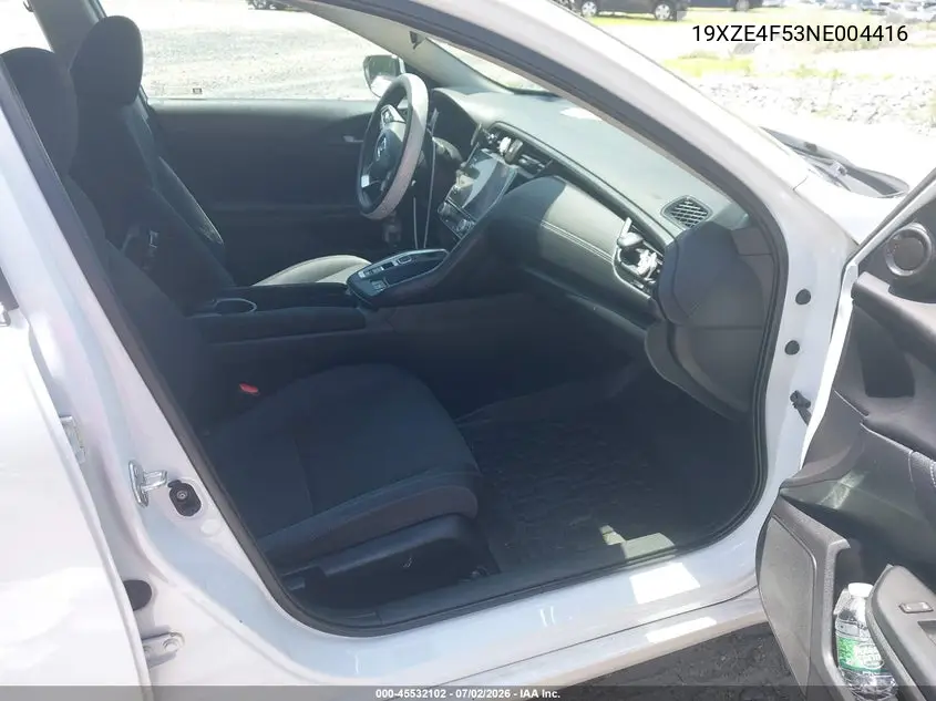 2022 Honda Insight Ex VIN: 19XZE4F53NE004416 Lot: 45532102