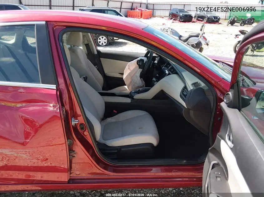2022 Honda Insight Ex VIN: 19XZE4F52NE006996 Lot: 45535117