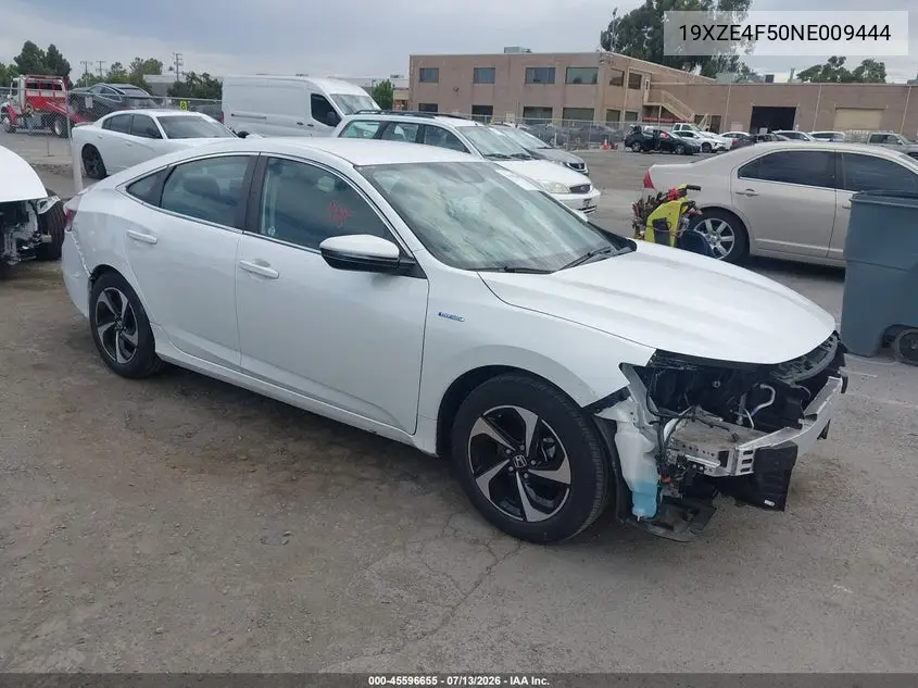 2022 Honda Insight Ex VIN: 19XZE4F50NE009444 Lot: 45596655